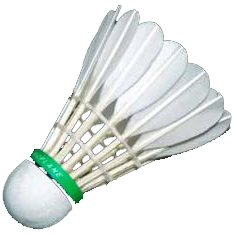 Badminton volant PNG image-10445